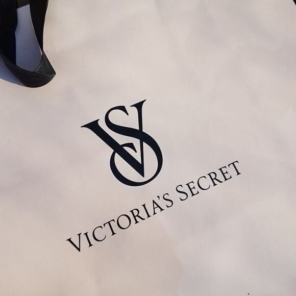 Victoria's Secret Shopping Bags Black & Pink Small & Large Storage Tote - Picture 3 of 11